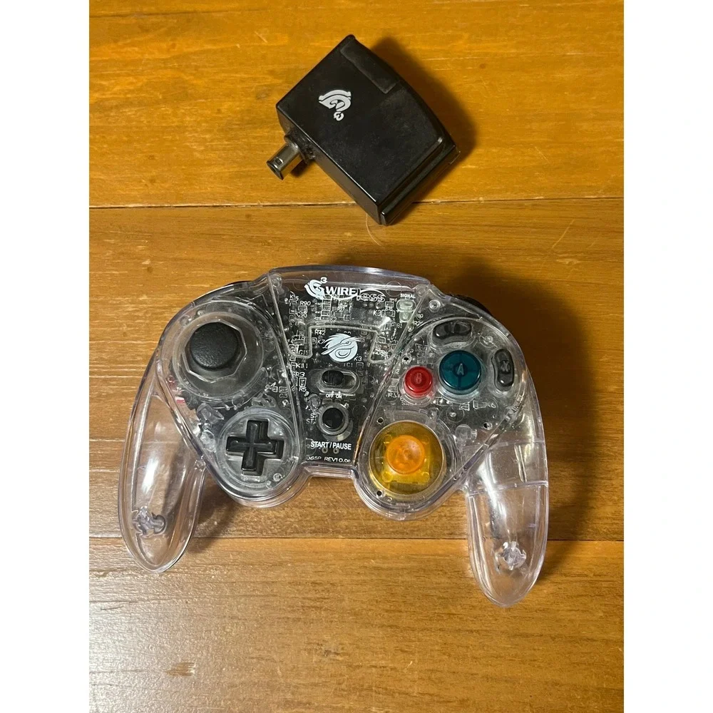 G-Wireless‎ Nintendo GameCube Controller Clear Transparent with Receiver Dongle